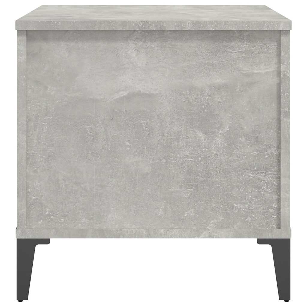 betonszürke szerelt fa dohányzóasztal 60 x 44,5 x 45 cm