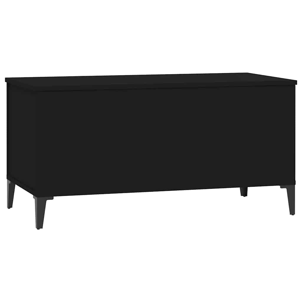 fekete szerelt fa dohányzóasztal 90x44,5x45 cm