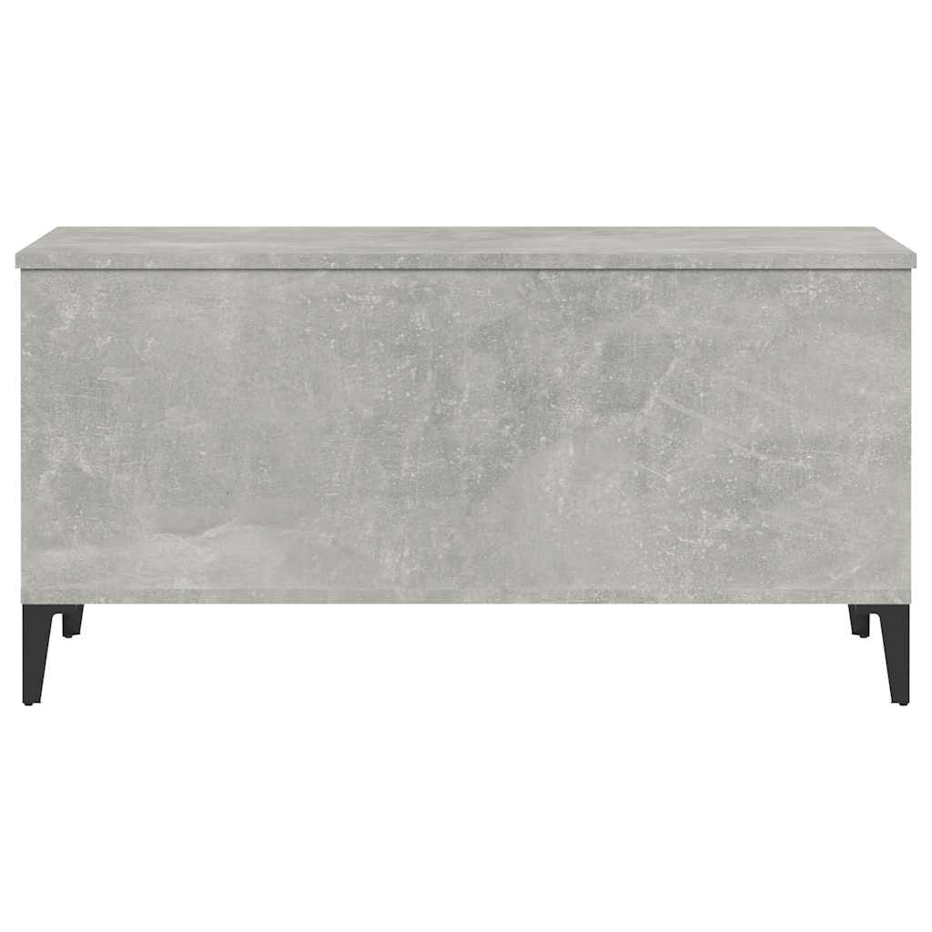betonszürke szerelt fa dohányzóasztal 90x44,5x45 cm