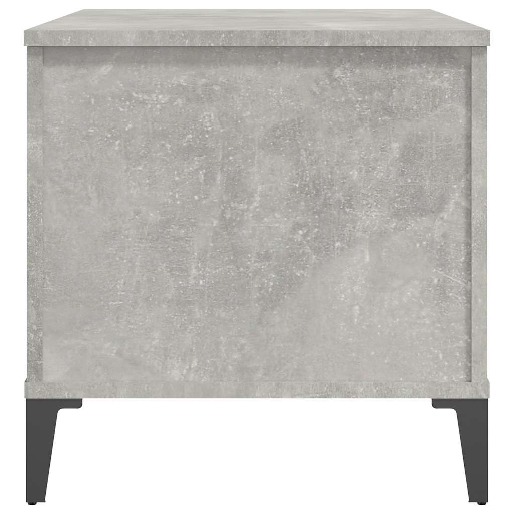 betonszürke szerelt fa dohányzóasztal 90x44,5x45 cm