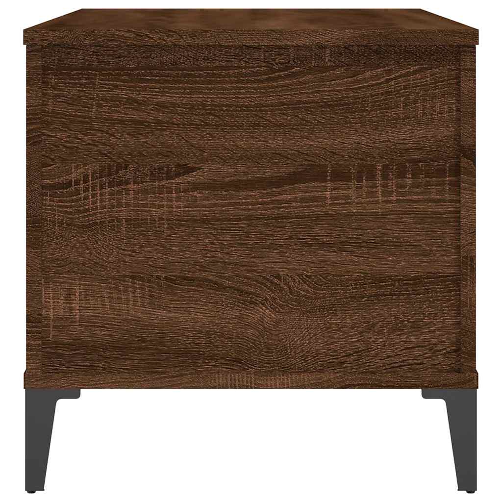 barna tölgyszínű szerelt fa dohányzóasztal 90x44,5x45 cm