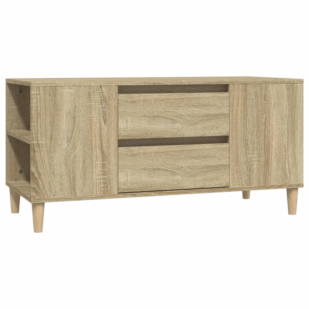 sonoma tölgy színű szerelt fa fali TV-szekrény 102x44,5x50 cm