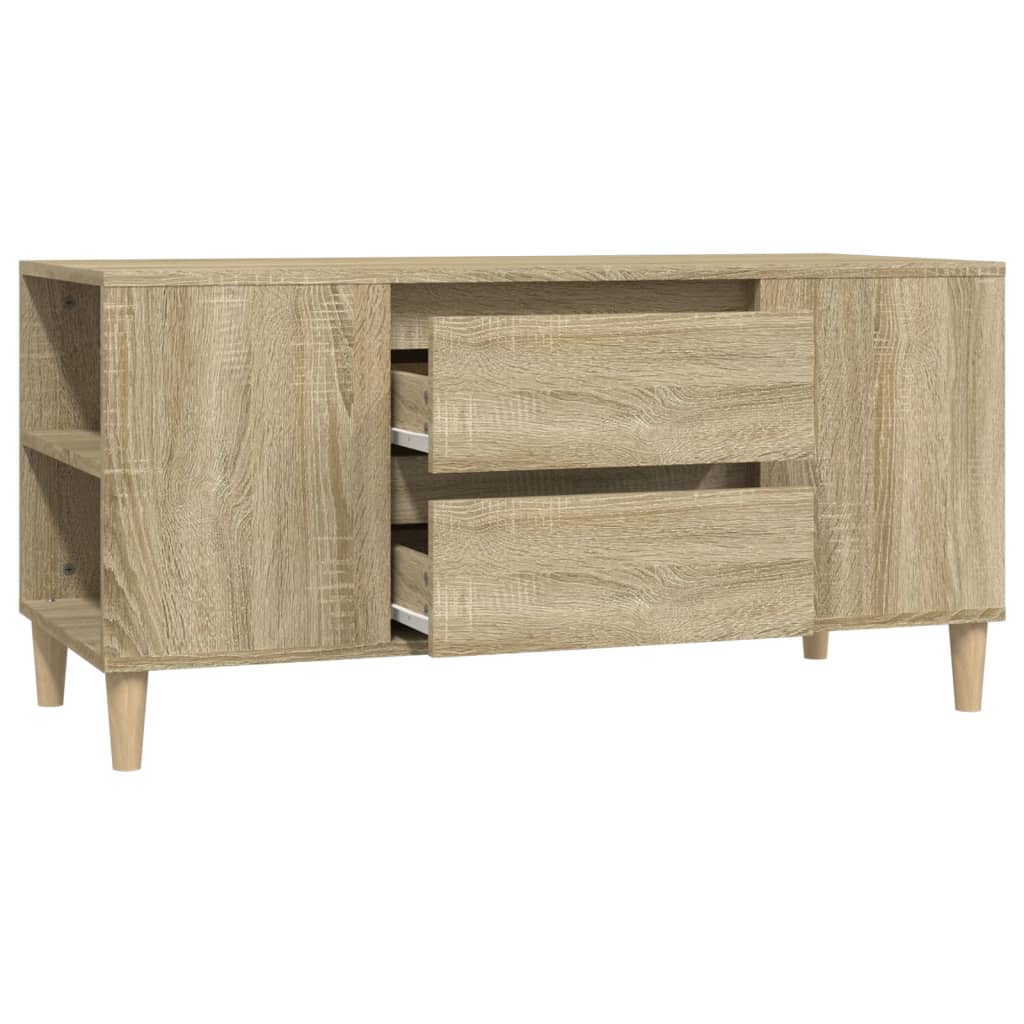 sonoma tölgy színű szerelt fa fali TV-szekrény 102x44,5x50 cm