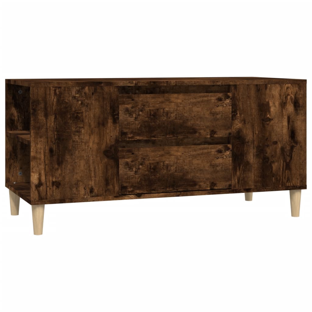 füstös tölgy színű szerelt fa TV-szekrény 102x44,5x50 cm