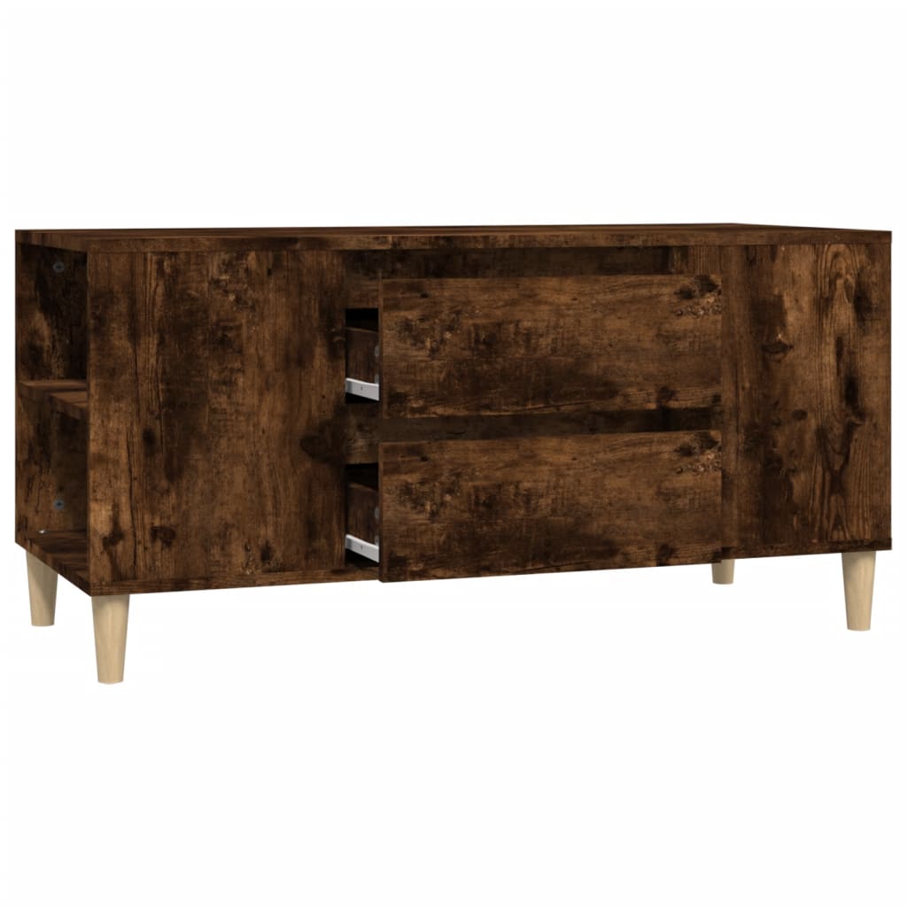 füstös tölgy színű szerelt fa TV-szekrény 102x44,5x50 cm