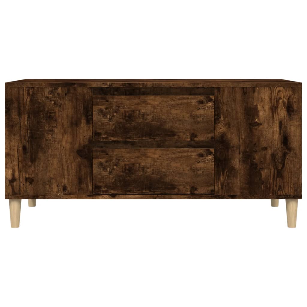 füstös tölgy színű szerelt fa TV-szekrény 102x44,5x50 cm