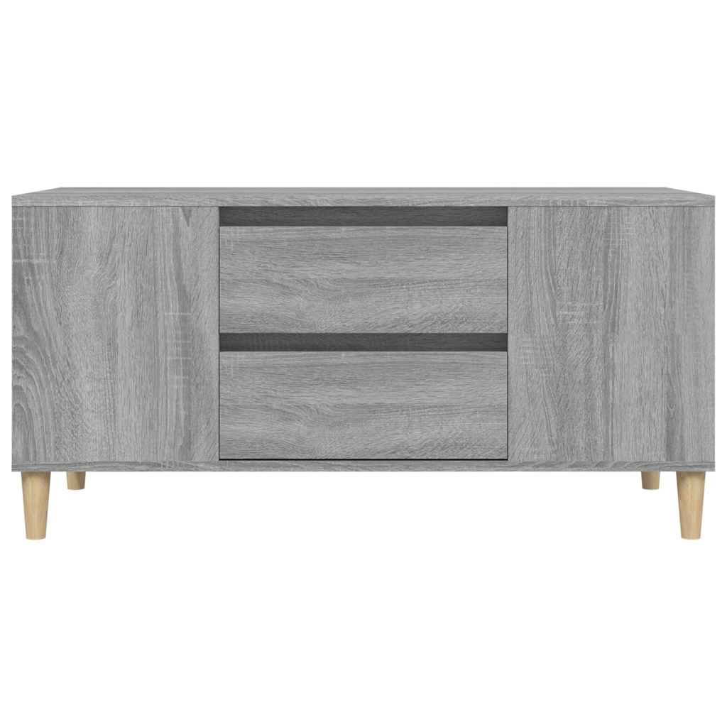 szürke sonoma színű szerelt fa TV-szekrény 102x44,5x50 cm