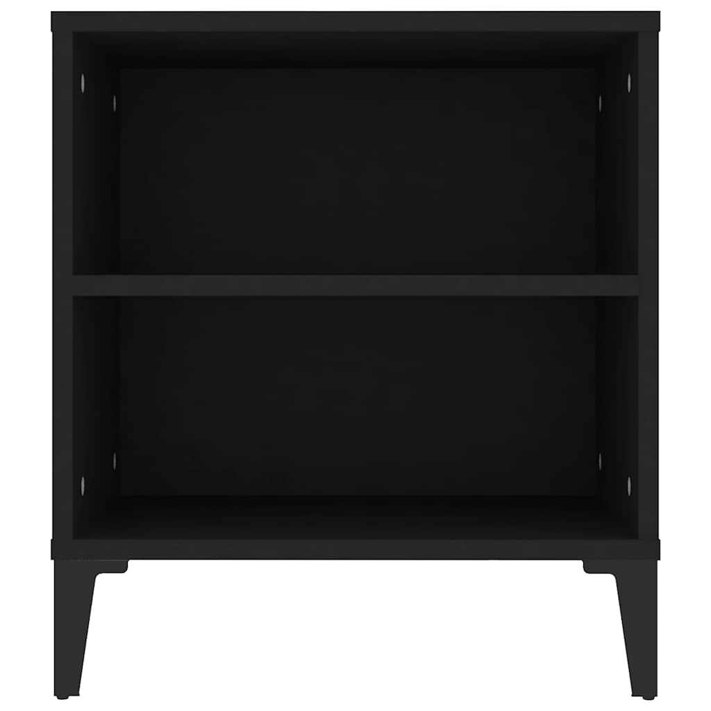 fekete szerelt fa TV-szekrény 102x44,5x50 cm
