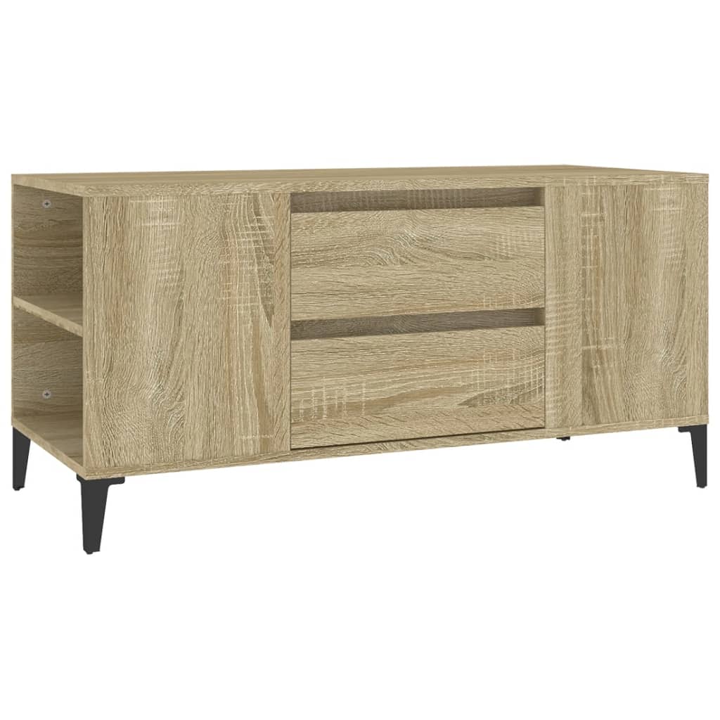 sonoma tölgy színű szerelt fa fali TV-szekrény 102x44,5x50 cm
