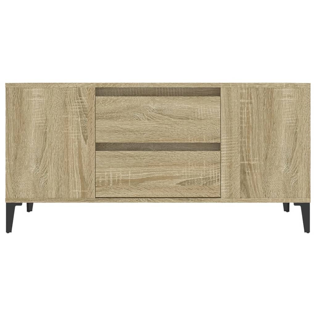 sonoma tölgy színű szerelt fa fali TV-szekrény 102x44,5x50 cm