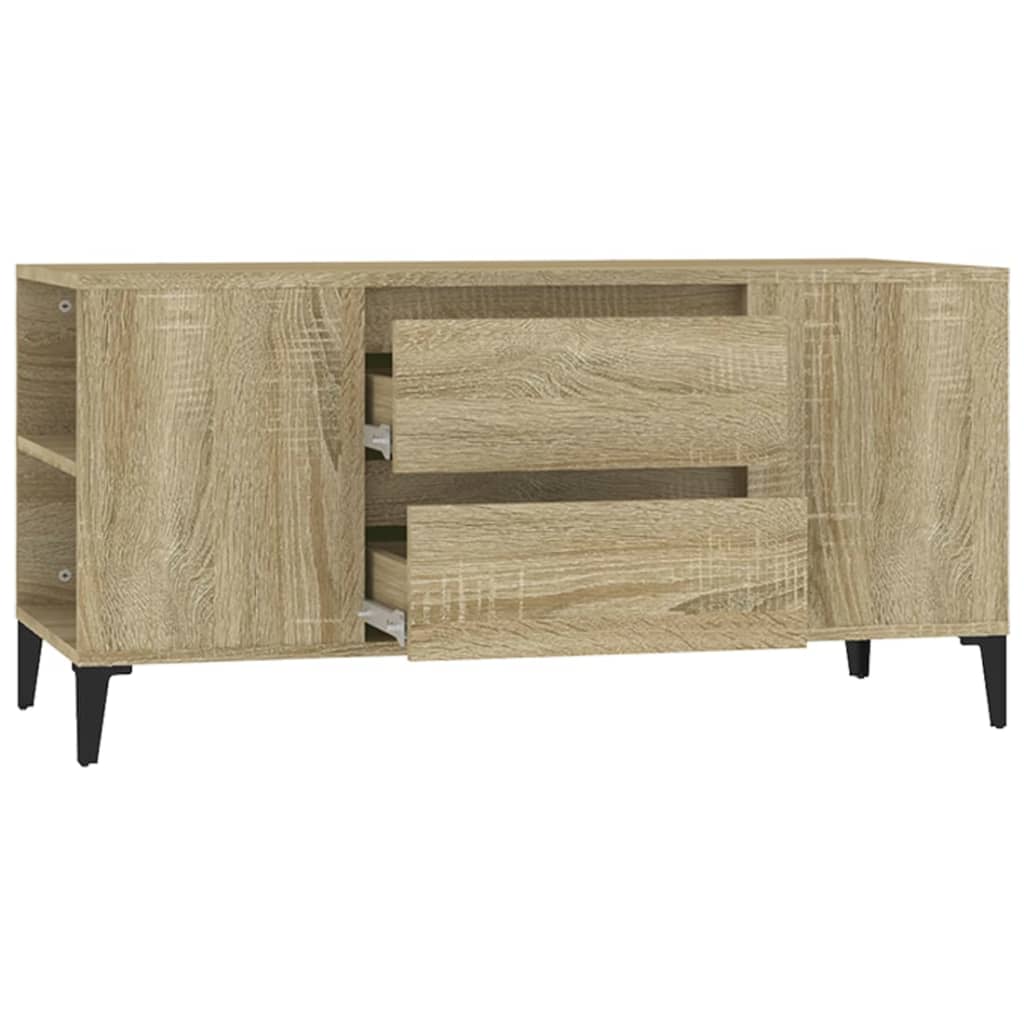 sonoma tölgy színű szerelt fa fali TV-szekrény 102x44,5x50 cm