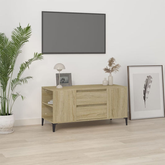 sonoma tölgy színű szerelt fa fali TV-szekrény 102x44,5x50 cm