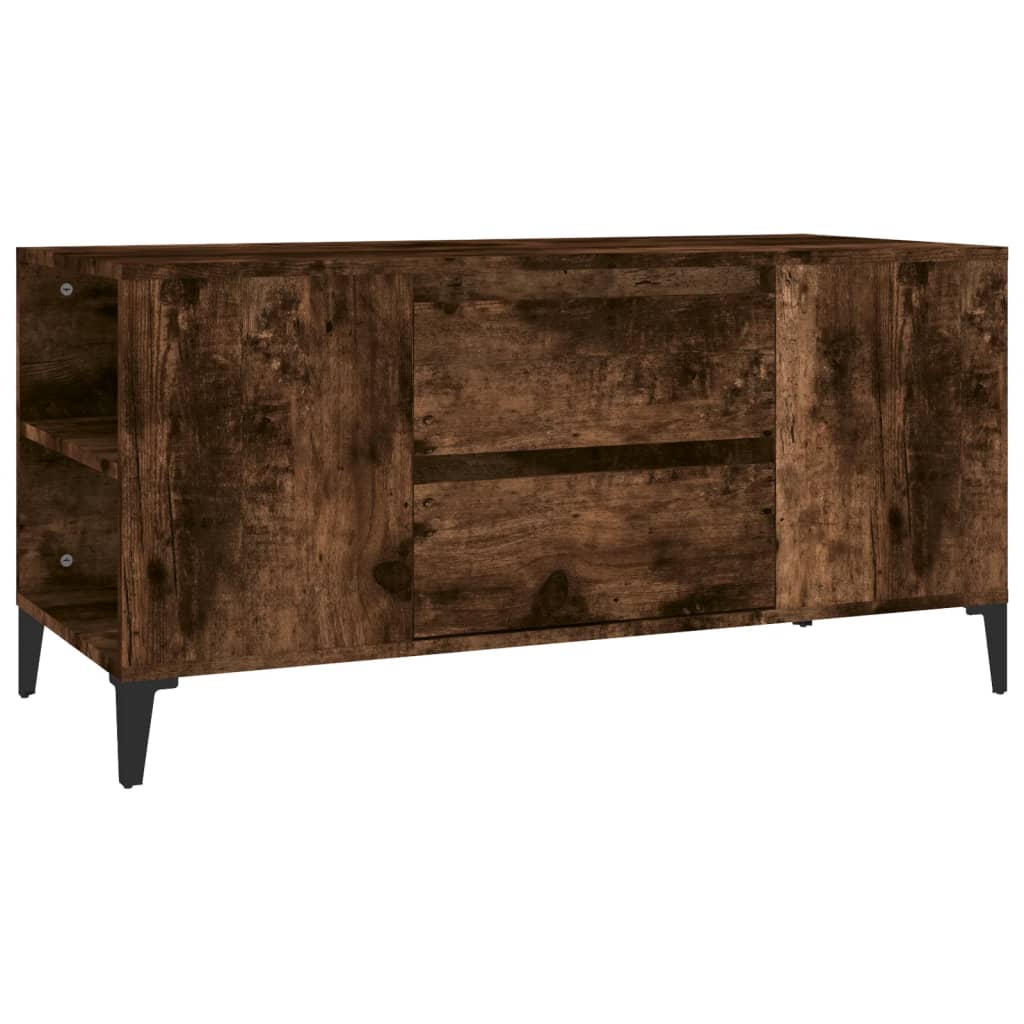 füstös tölgy színű szerelt fa TV-szekrény 102x44,5x50 cm