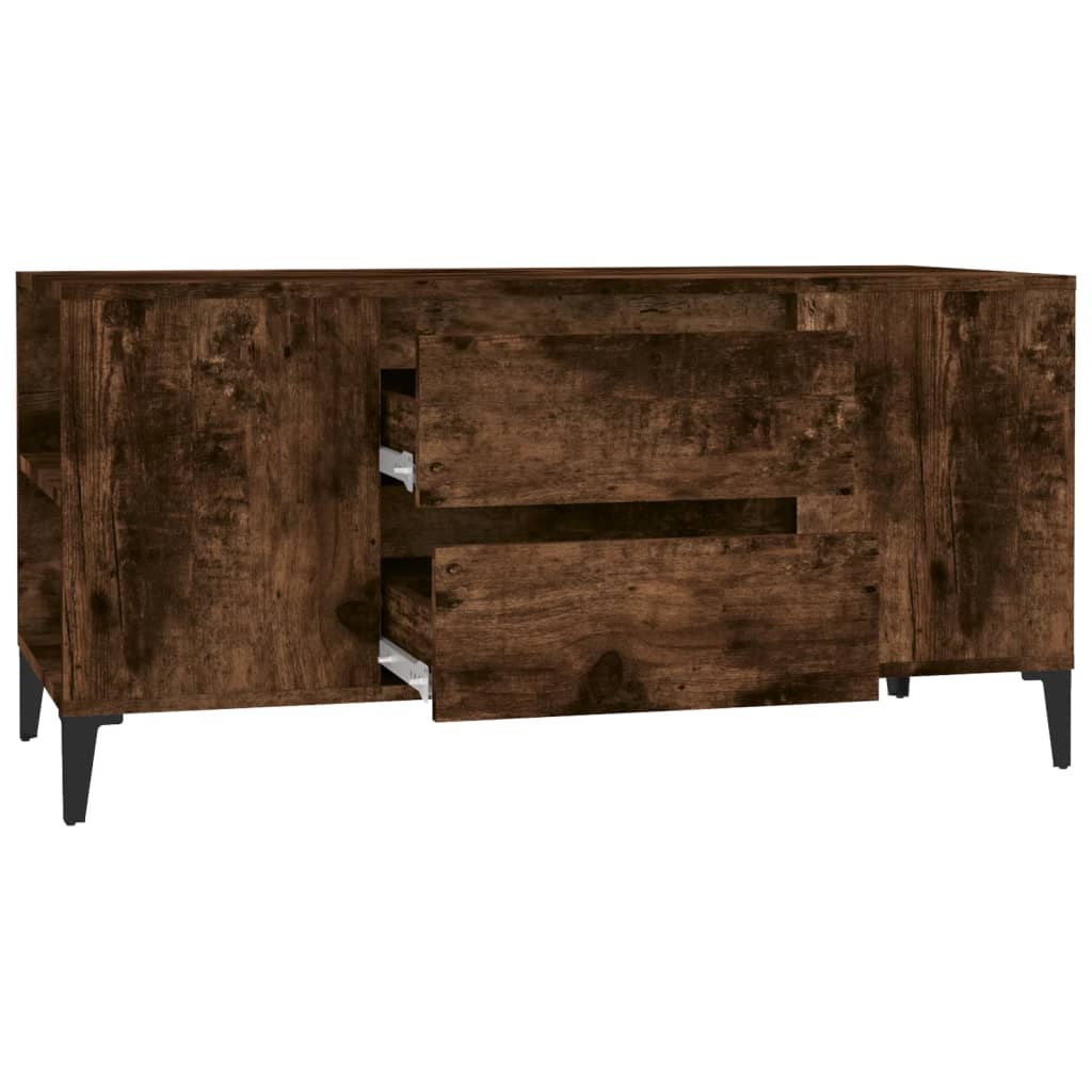 füstös tölgy színű szerelt fa TV-szekrény 102x44,5x50 cm
