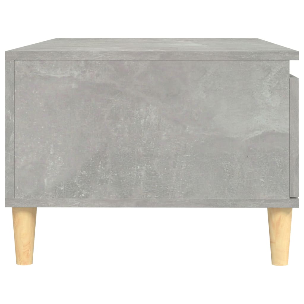 betonszürke szerelt fa dohányzóasztal 90x50x36,5 cm