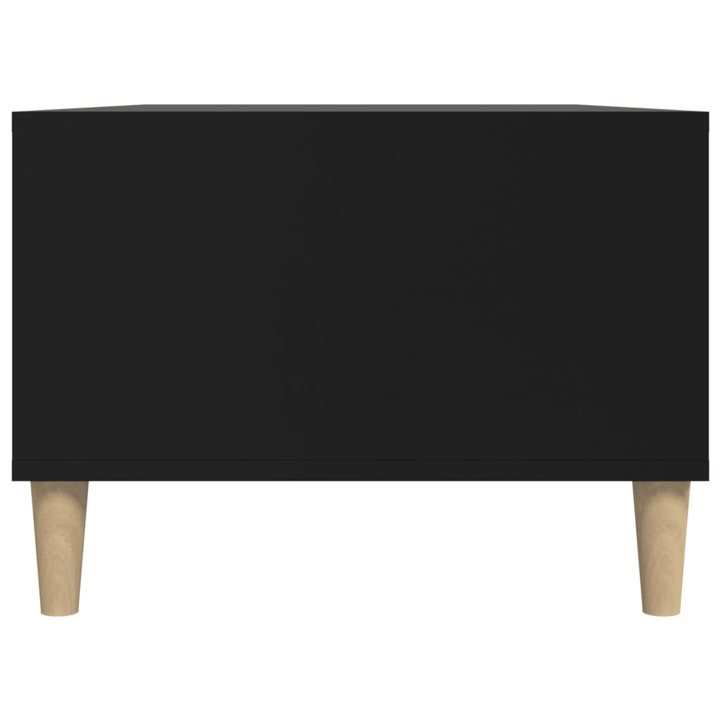fekete szerelt fa dohányzóasztal 90x50x36,5 cm