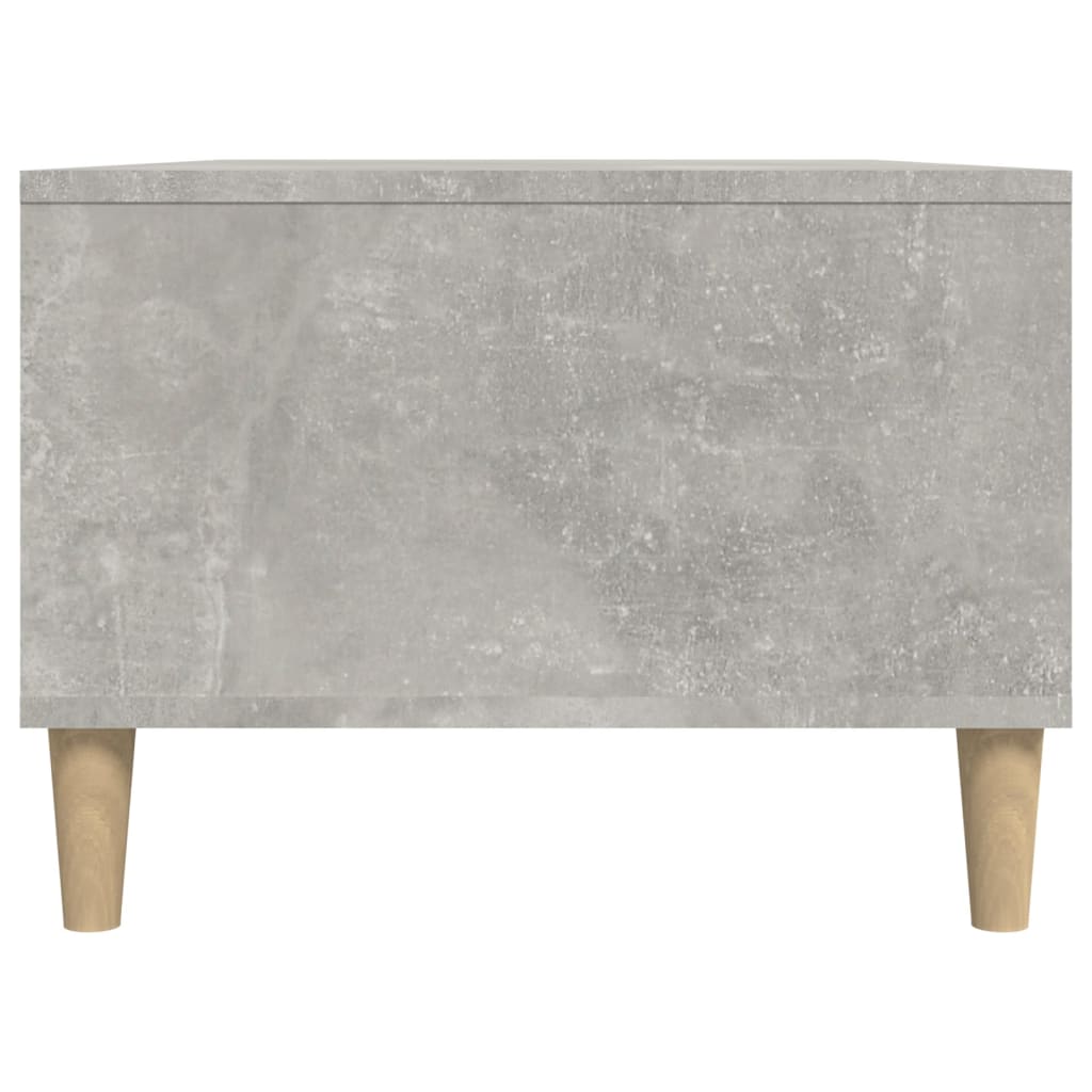 betonszürke szerelt fa dohányzóasztal 90x50x36,5 cm