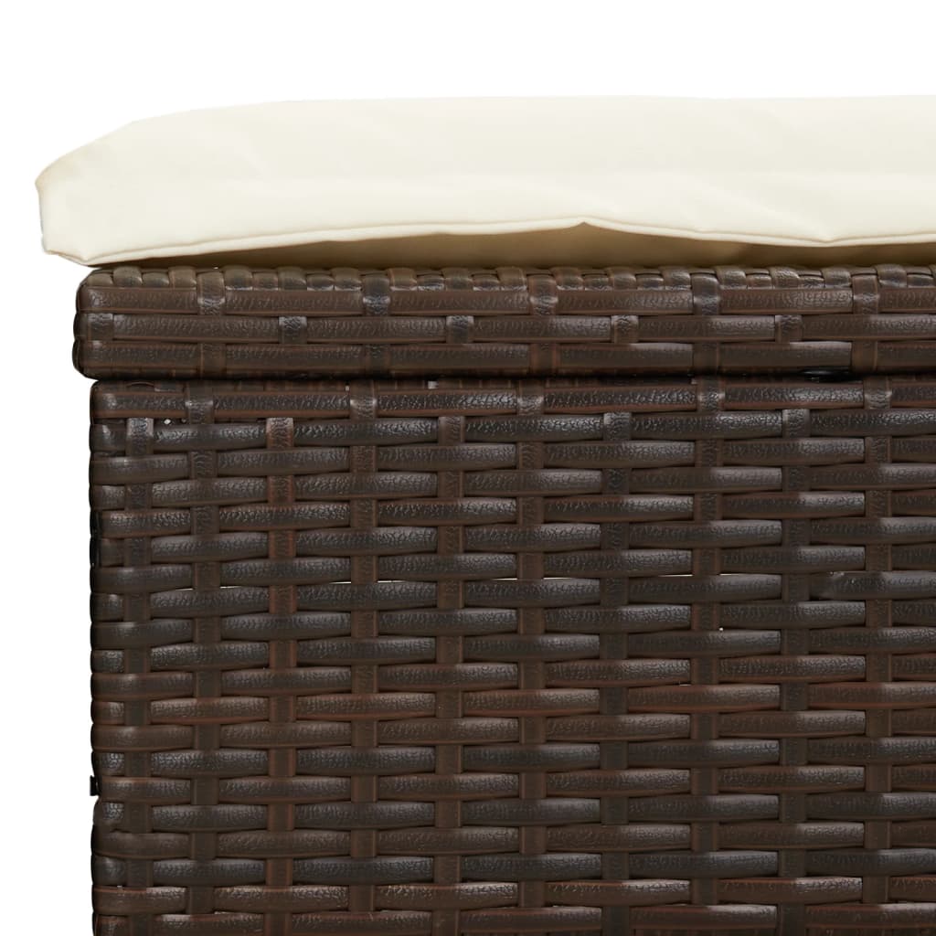 2 személyes barna polyrattan napágy kerek tetővel 211x112x140cm
