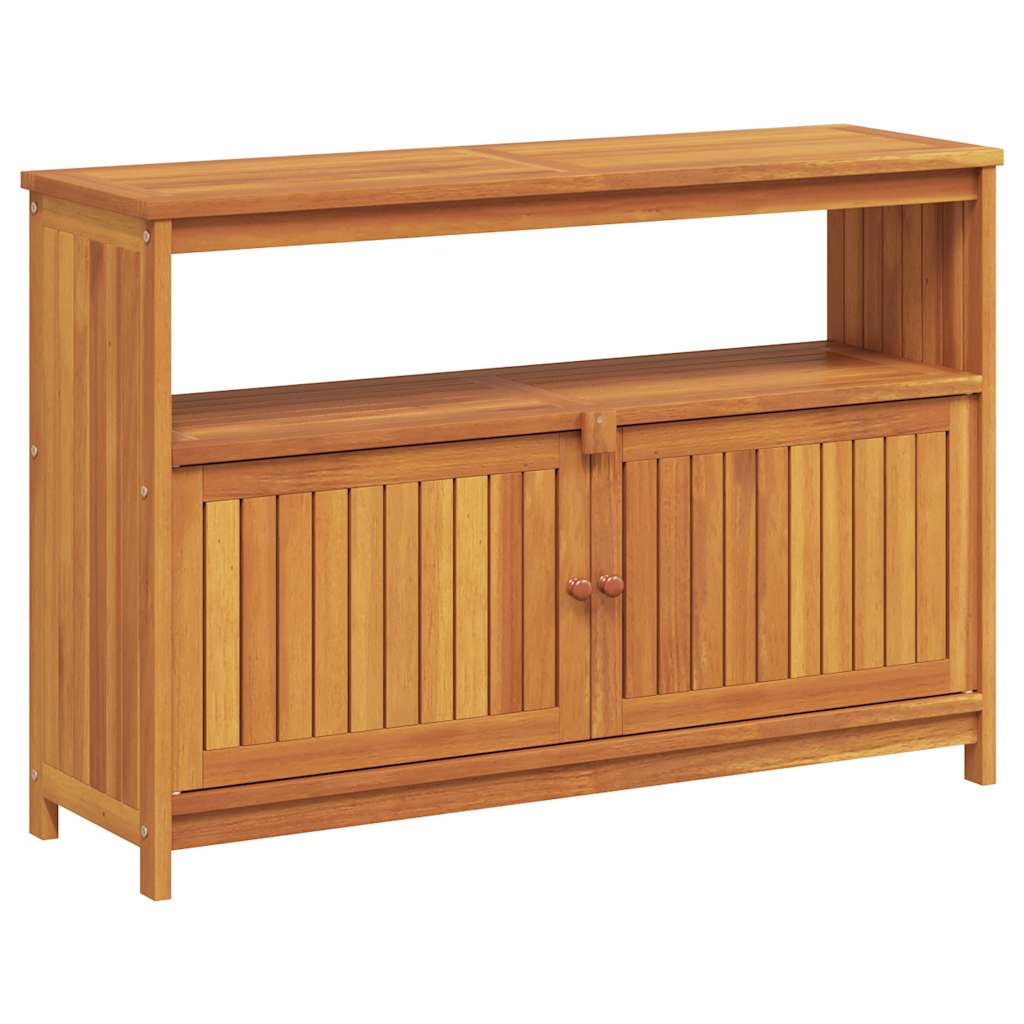 tömör akácfa kerti tálalóasztal 110 x 35 x 75 cm