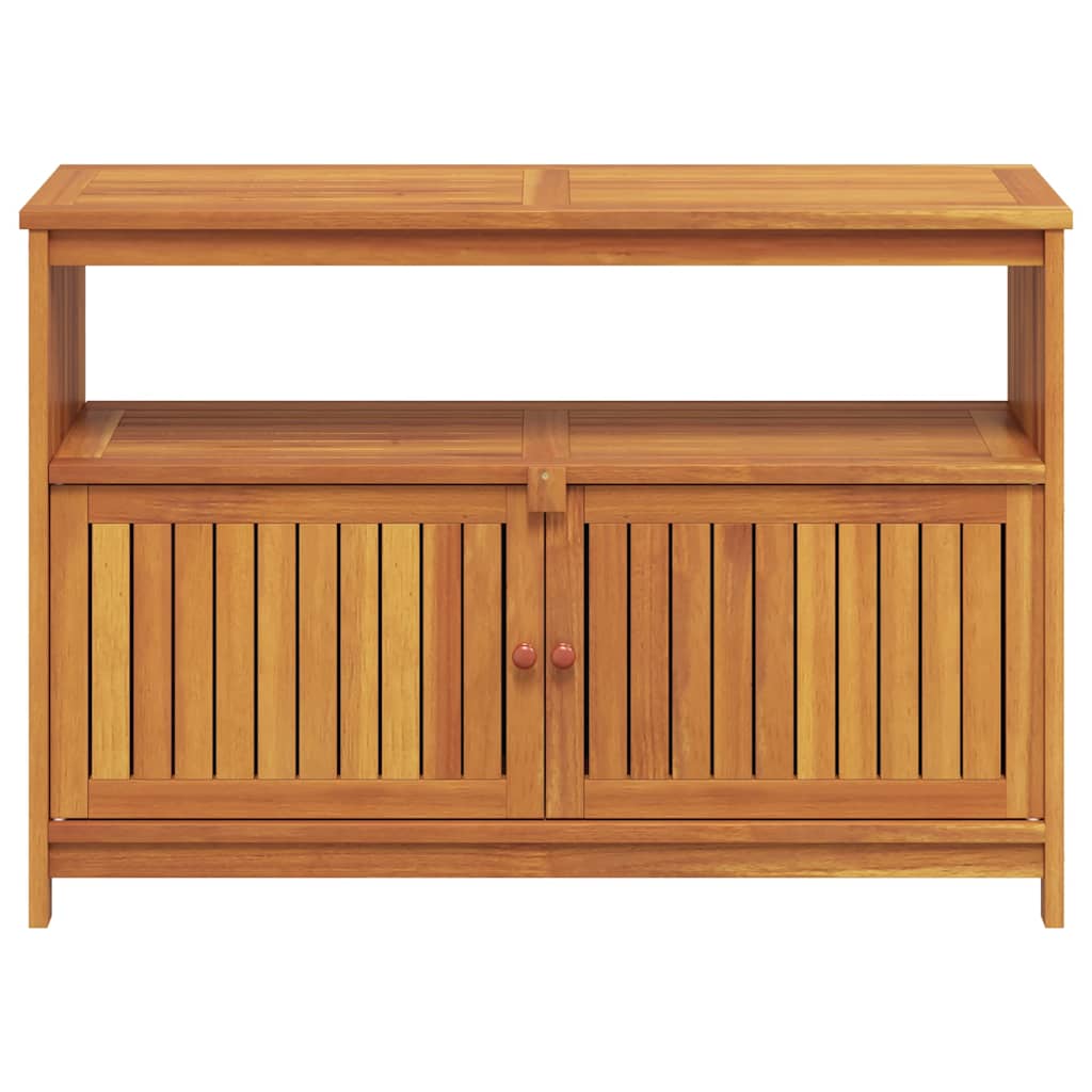 tömör akácfa kerti tálalóasztal 110 x 35 x 75 cm