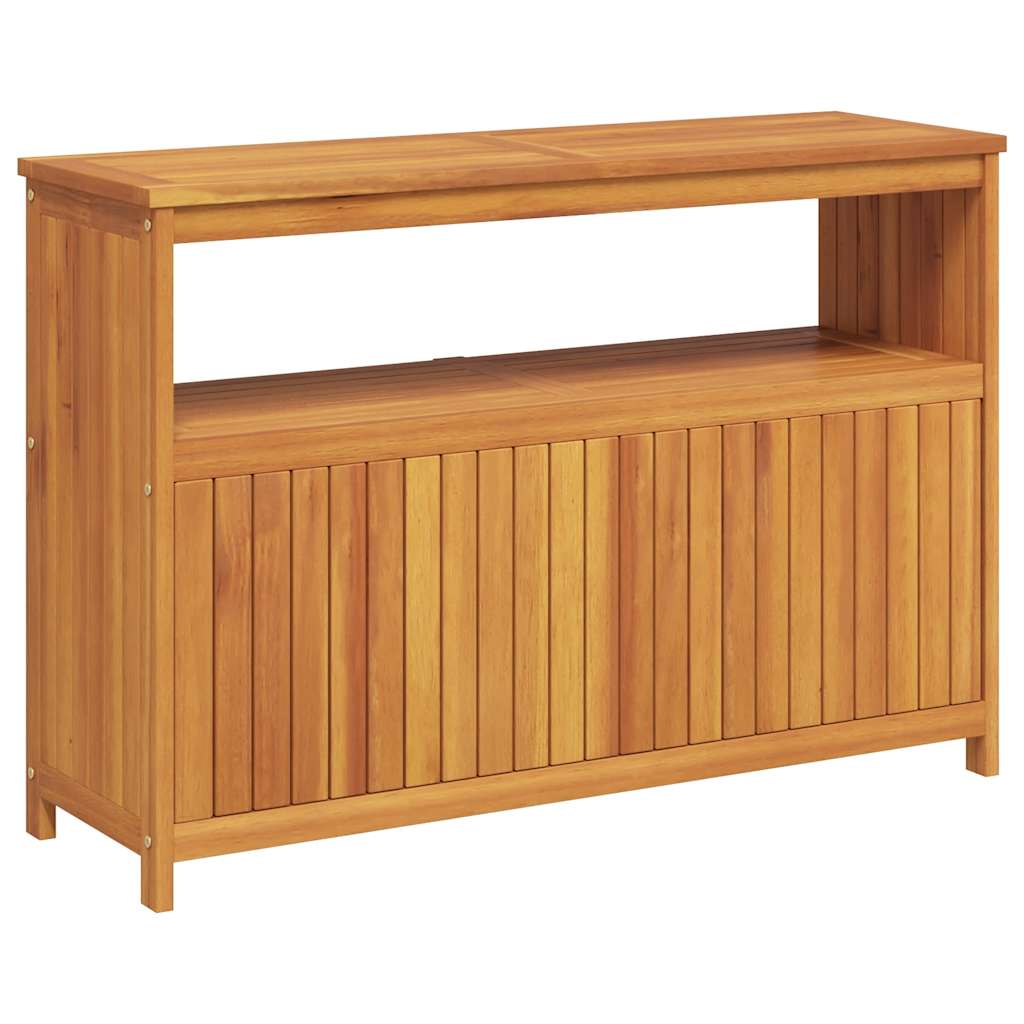 tömör akácfa kerti tálalóasztal 110 x 35 x 75 cm