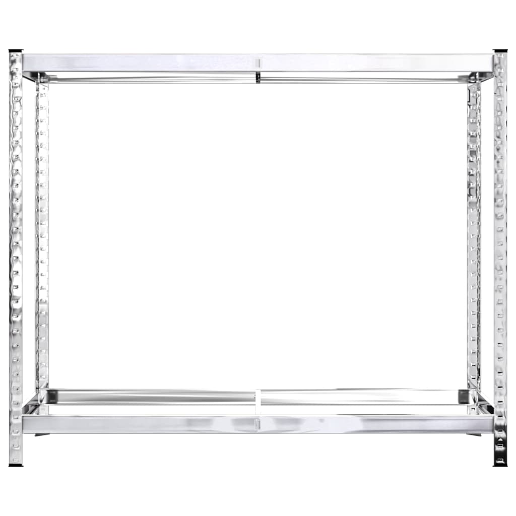 3 db ezüstszínű 2 szintes acél gumiabroncstartó 110x40x110 cm