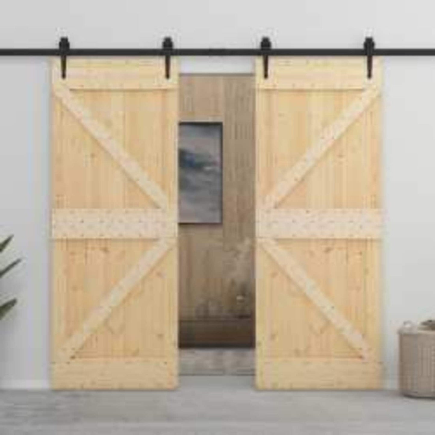 Ajtó NARVIK Természetes 80 x 210 cm Szilárd Fenyőfa