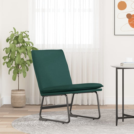 sötétzöld szövet pihenőszék 52 x 75 x 76 cm