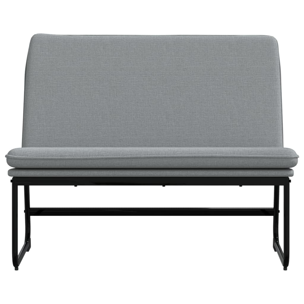 világosszürke szövet pad 100 x 75 x 76 cm