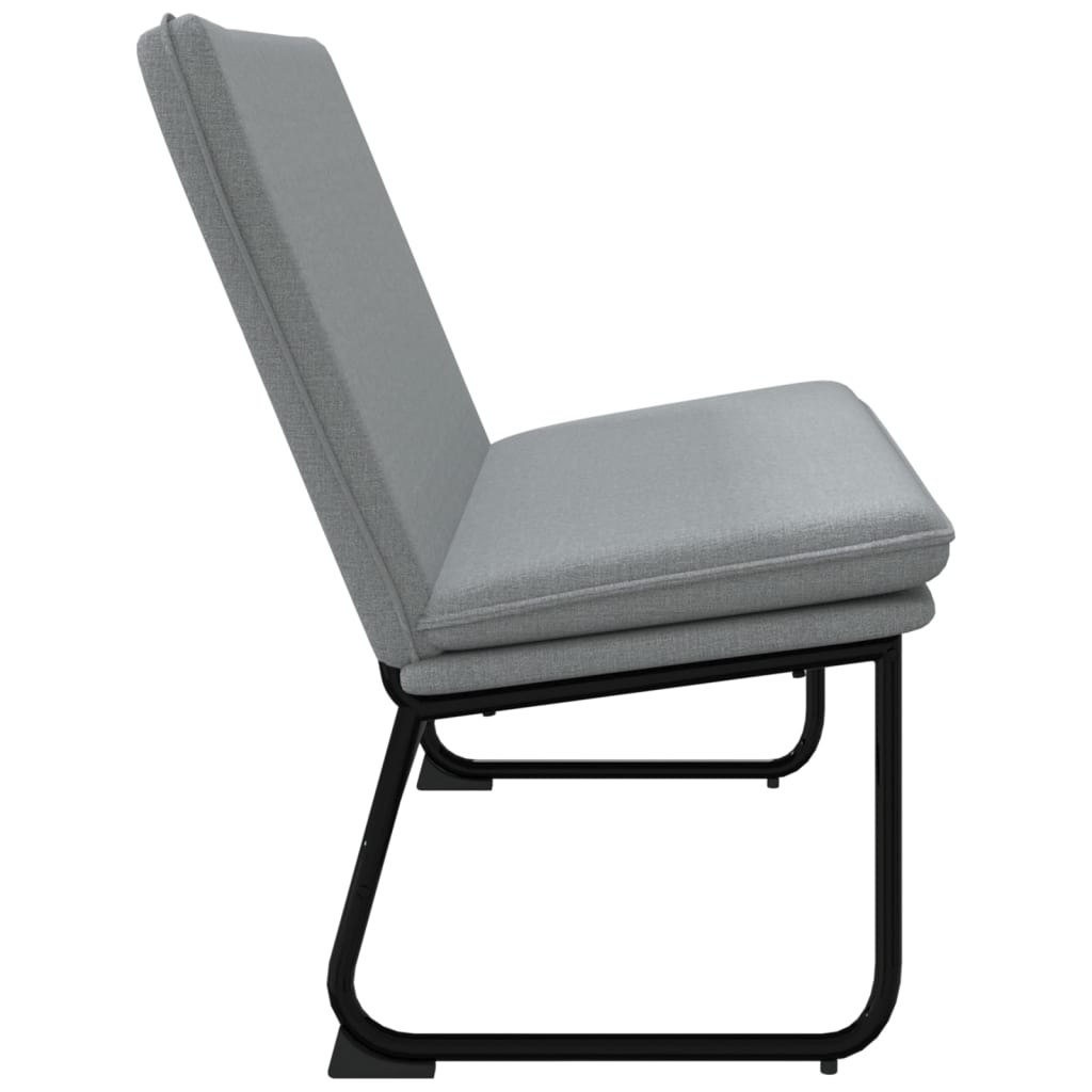 világosszürke szövet pad 100 x 75 x 76 cm