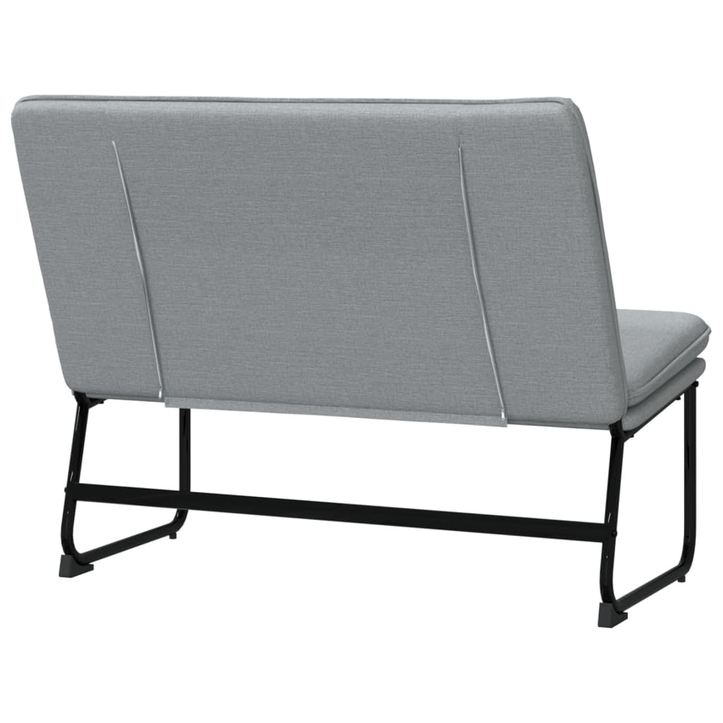 világosszürke szövet pad 100 x 75 x 76 cm