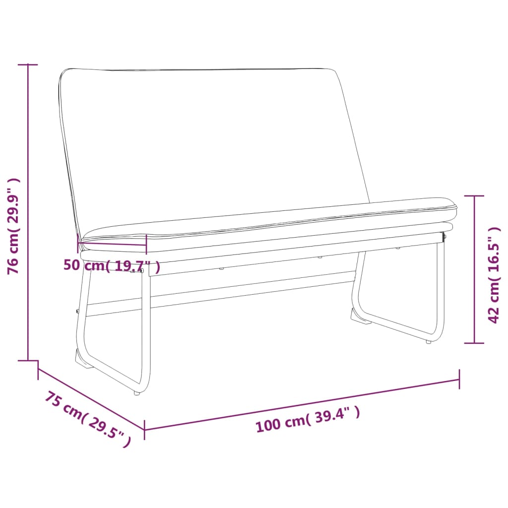 világosszürke szövet pad 100 x 75 x 76 cm