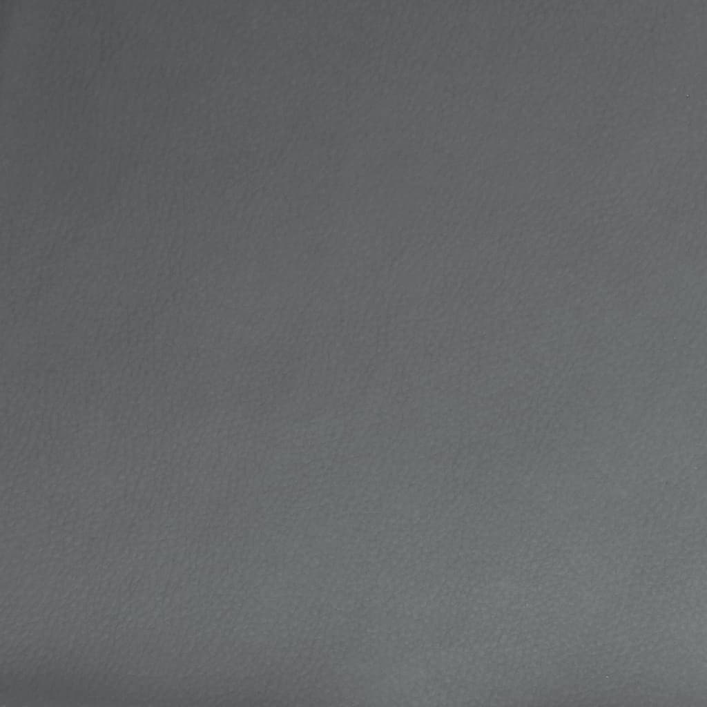 szürke műbőr pad 107 x 80 x 81 cm
