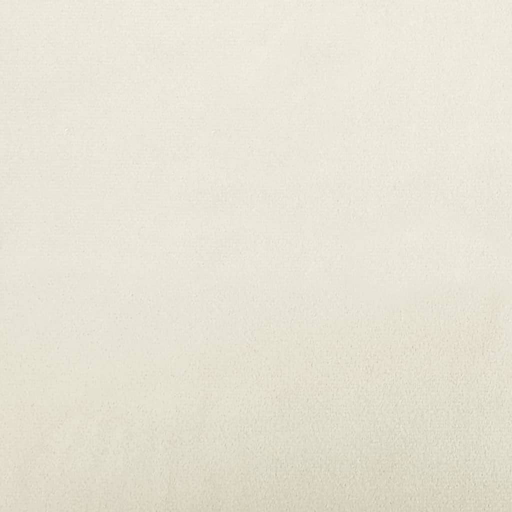 krémszínű bársonyfotel 62 x 79 x 79 cm