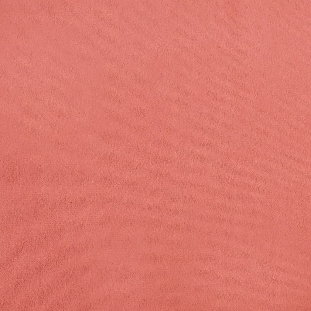 rózsaszín bársonyfotel 63 x 76 x 80 cm