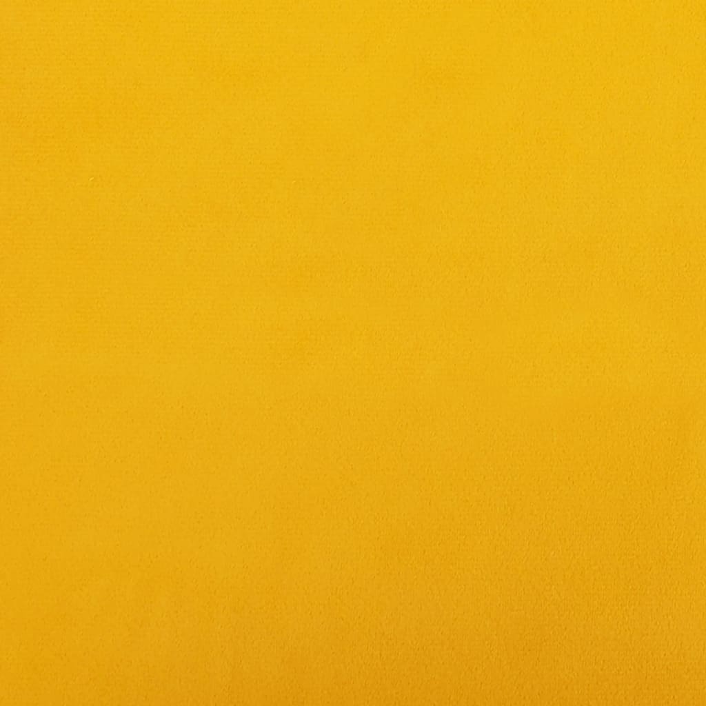 sárga bársonyfotel 63 x 76 x 80 cm