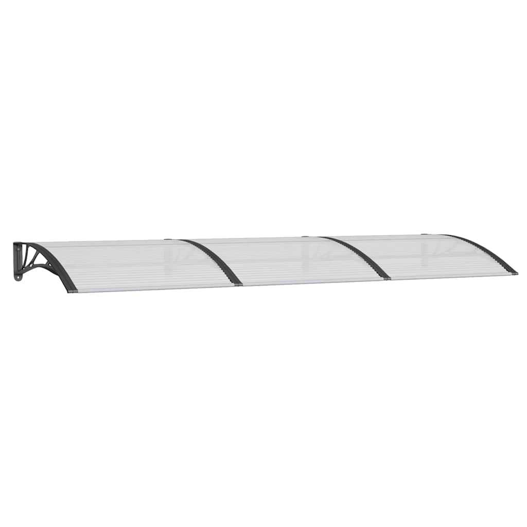 fekete polikarbonát ajtóelőtető 300 x 100 cm
