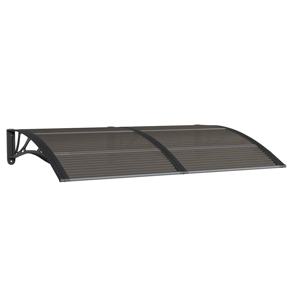 fekete polikarbonát ajtóelőtető 150 x 100 cm