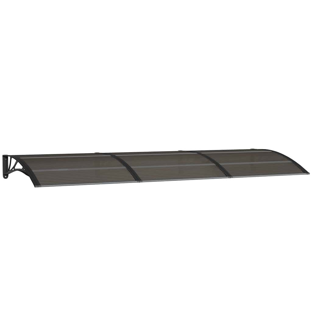 fekete polikarbonát ajtóelőtető 300 x 100 cm