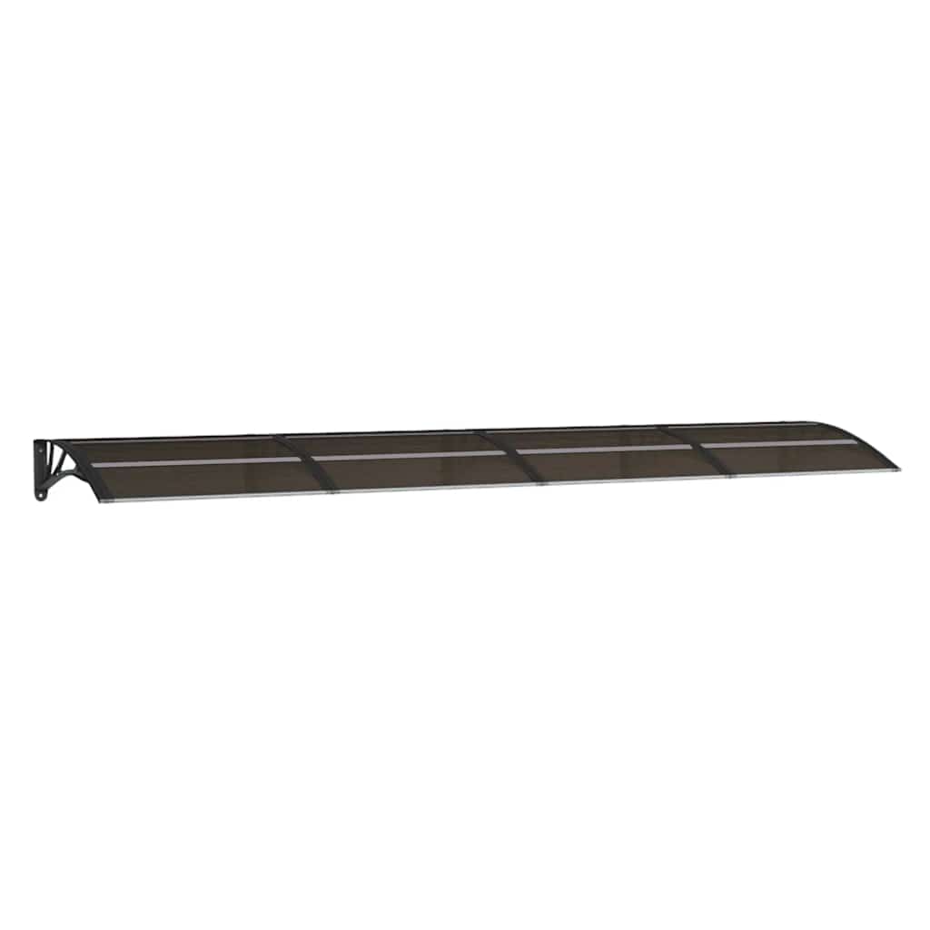 fekete polikarbonát ajtóelőtető 350 x 75 cm