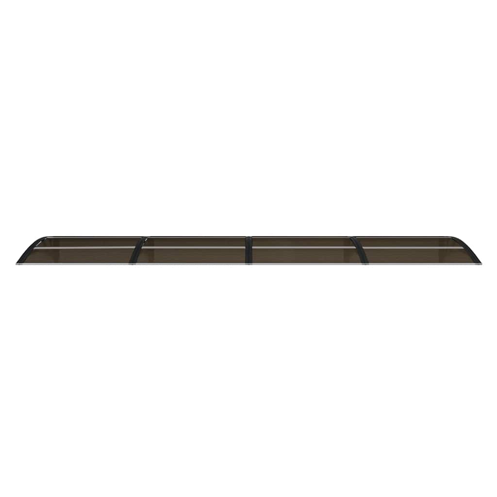 fekete polikarbonát ajtóelőtető 350 x 75 cm