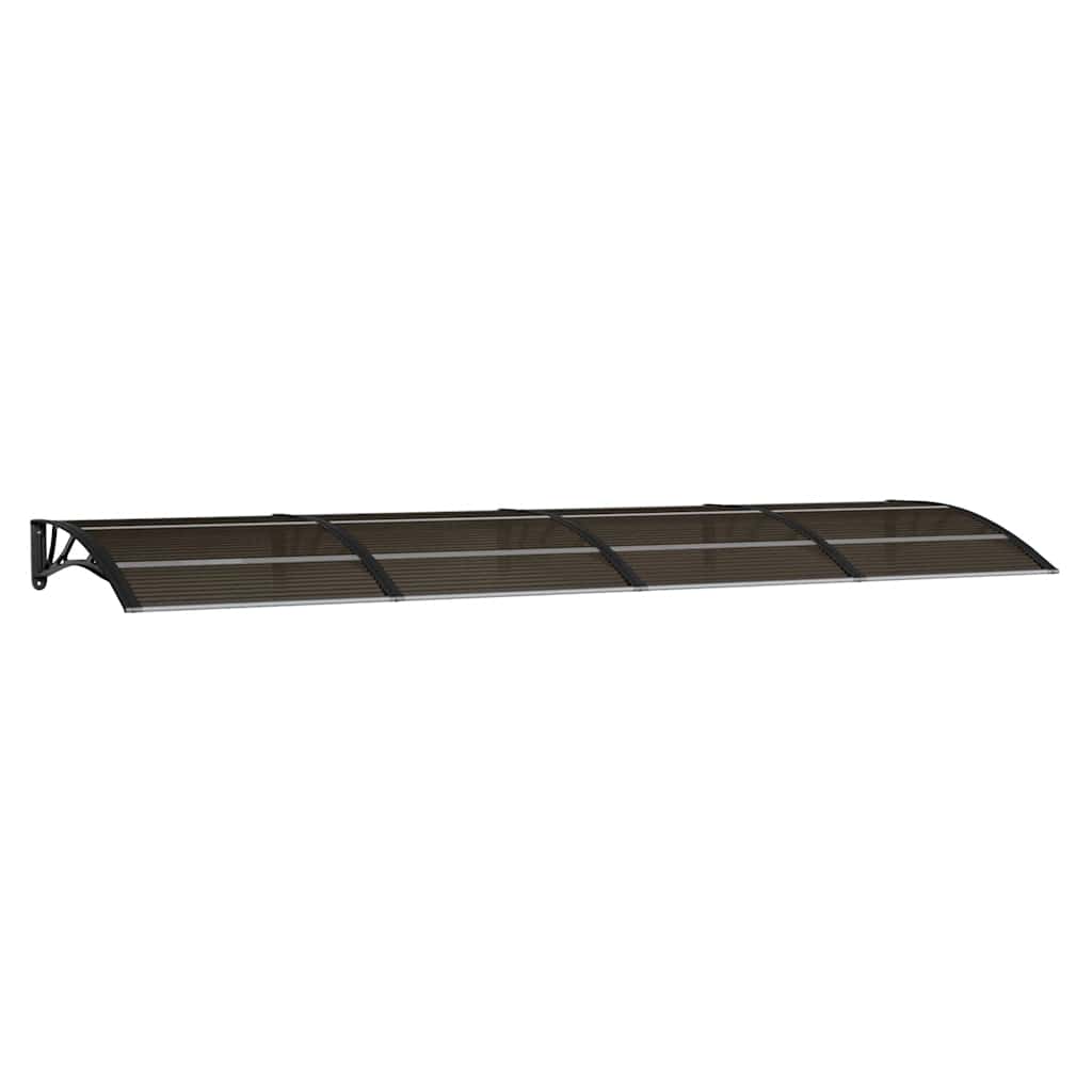 fekete polikarbonát ajtóelőtető 350 x 100 cm