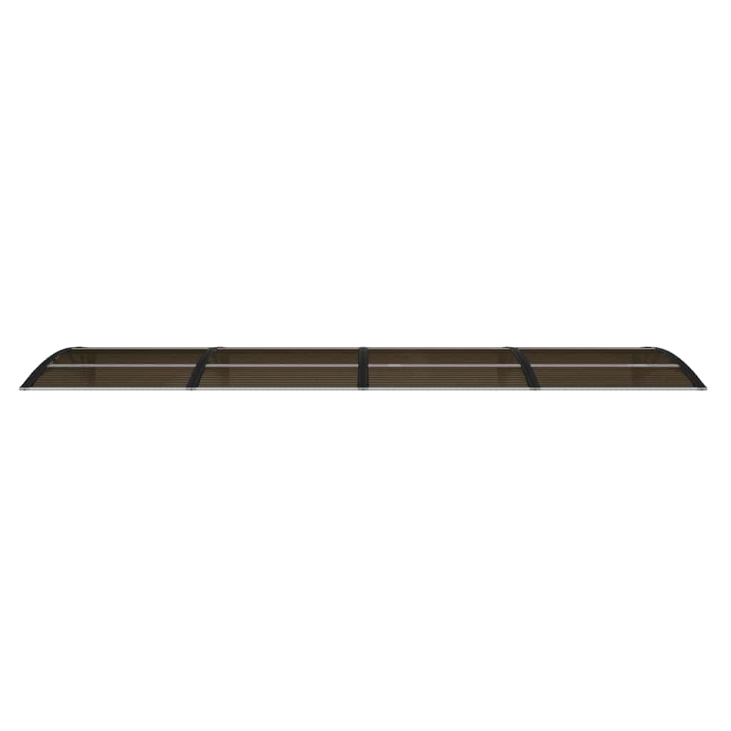 fekete polikarbonát ajtóelőtető 350 x 100 cm
