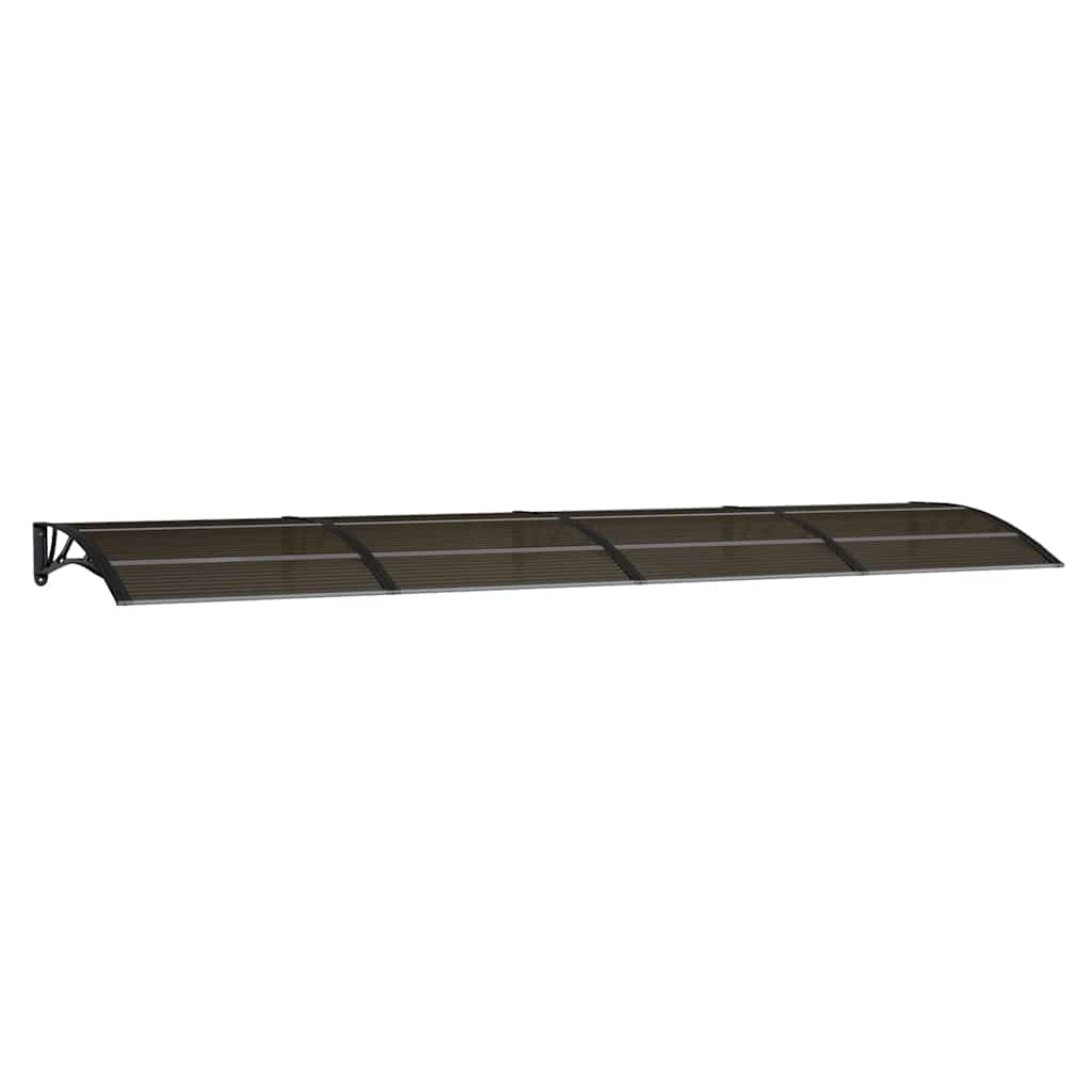 fekete polikarbonát ajtóelőtető 400 x 100 cm