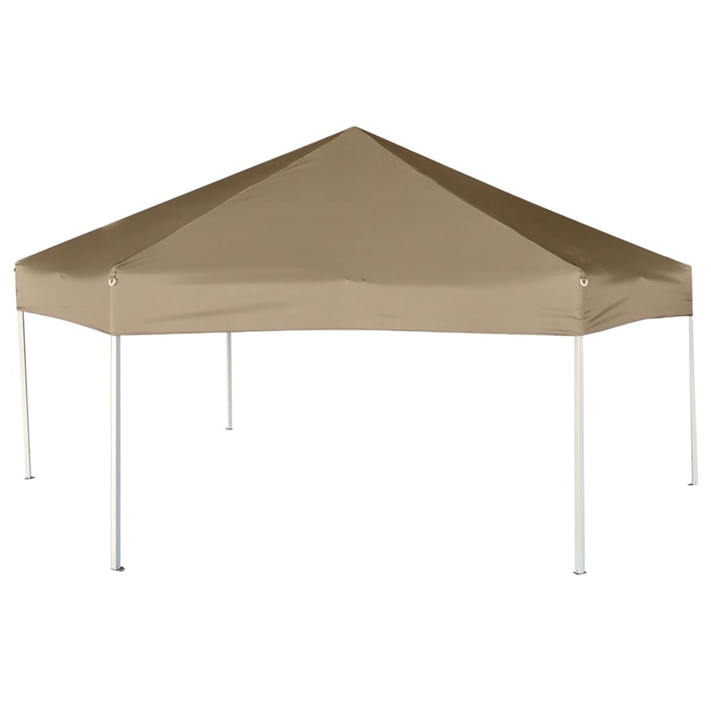 tópszínű összecsukható pavilon oldalfalakkal 3,6x3,1 m 220 g/m²