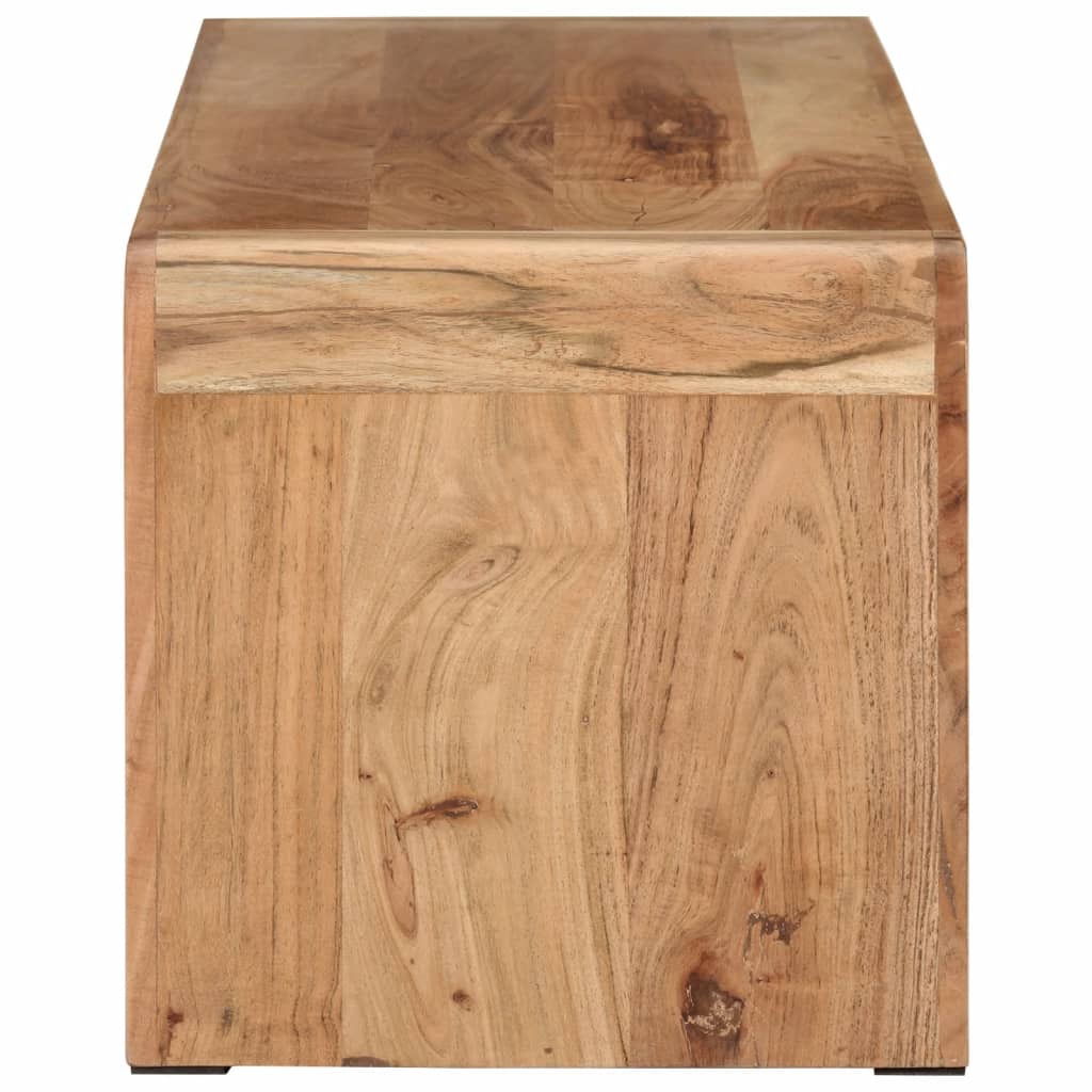 tömör akácfa TV-szekrény 110 x 33 x 33 cm