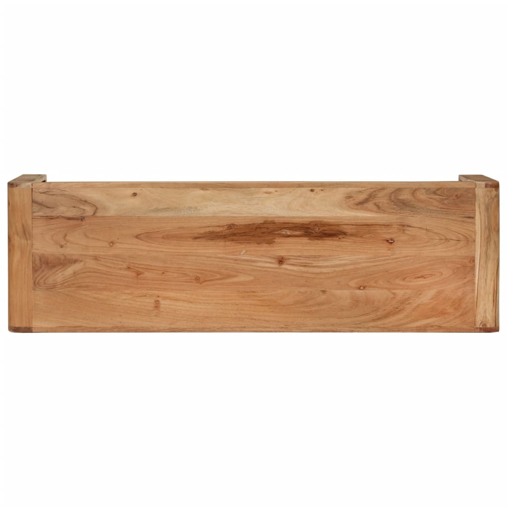 tömör akácfa TV-szekrény 110 x 33 x 33 cm