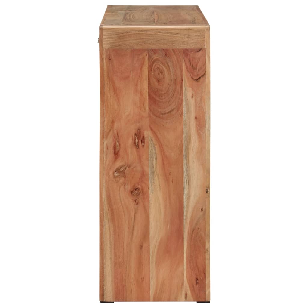 tömör akácfa tálalóasztal 110x30x76 cm