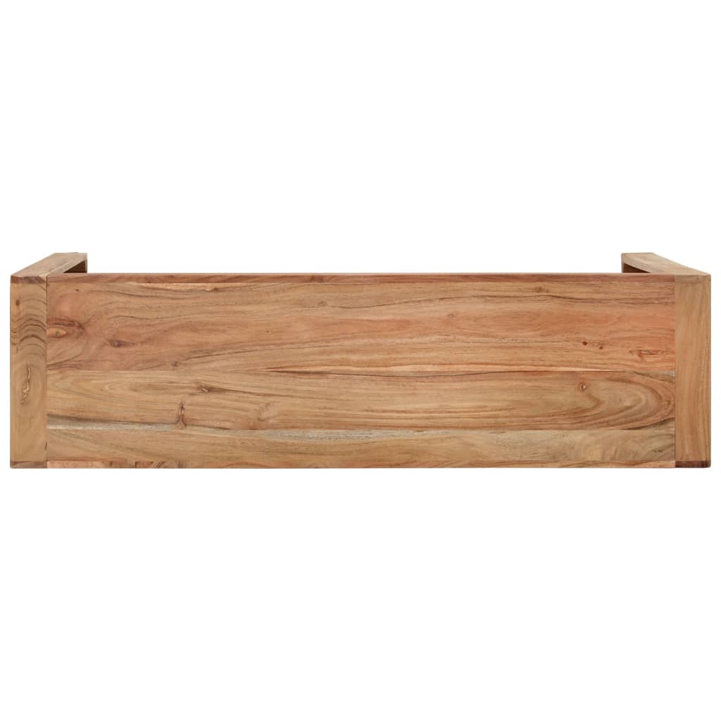 tömör akácfa tálalóasztal 110x30x76 cm