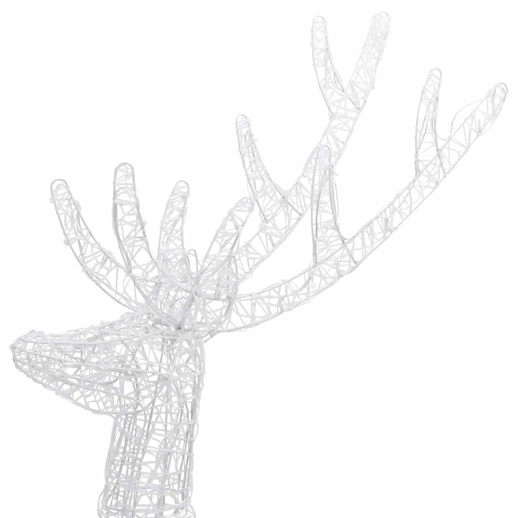 2 db színes XXL akril karácsonyi rénszarvas 250 LED 180 cm
